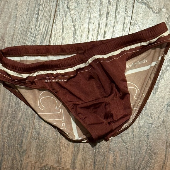 Charlie Men's Dark Brown Briefs - Picture 3 of 5